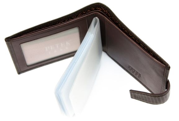 Кожаная кредитница (портмоне для пластиковых карточек) Petek 1017/1